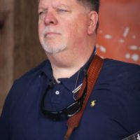 Steve Dilling with Sideline at the May 2021 Gettysburg Bluegrass Festival - photo by Frank Baker