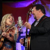 Rhonda Vincent and Aaron McDaris at the Spring 2021 Gettysburg Bluegrass Festival - photo by Frank Baker