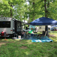 Camp sites abound at the 2021 Doyle Lawson & Quicksilver festival - photo by Laura Tate Ridge