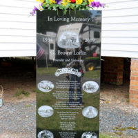 Founder's memorial at the 2021 Doyle Lawson & Quicksilver festival - photo by Laura Tate Ridge