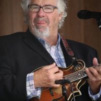 Jeff Parker filling in with Lonesome River Band at the Spring 2021 Gettysburg Bluegrass Festival - photo by Frank Baker