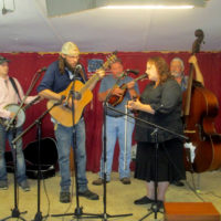 Although no stage acts were booked, August Price (fiddle) and friends put on an unscheduled late Friday night show for whoever wanted to attend at the 2019 Armuchee Bluegrass Festival