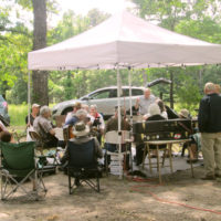 Campground jammers at the 2019 Armuchee Bluegrass Festival