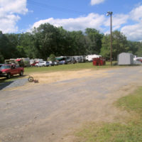 View upon entering the festival grounds at the 2019 Armuchee Bluegrass Festival