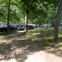Beautiful, shaded camping areas at the 2019 Armuchee Bluegrass Festival