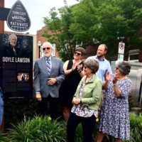 Doyle Lawson at the unveiling of his Tennessee Music Pathways marker in Kingsport