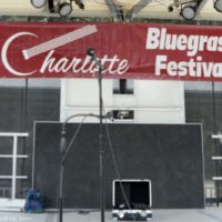 2021 Charlotte Bluegrass Festival stage - photo © Bill Warren
