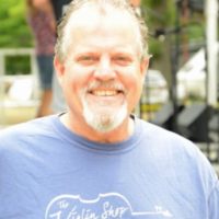 Promoter Wes Pettinger at the 2021 Charlotte Bluegrass Festival - photo © Bill Warren
