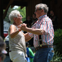 Dancing the day away at the 2021 Willow Oak Park Bluegrass Festival - photo by Laura Ridge