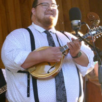 Seth Mulder at the 2021 Willow Oak Park Bluegrass Festival - photo by Sandy Hatley