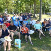 Lorraine's Coffee & Music House gang from Garner at  the 2021 Willow Oak Bluegrass Festival - photo by Sandy Hatley