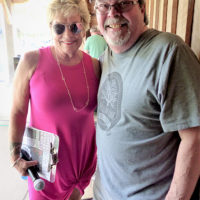 Sherry Boyd and Buddy Roberts at the 2021 Willow Oak Bluegrass Festival - photo by Sandy Hatley