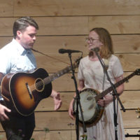 Chatham Rabbits: Austin and Sarah McCombie at Tommy Edwards' Celebration of Life (June 27, 2021) - photo by Sandy Hatley