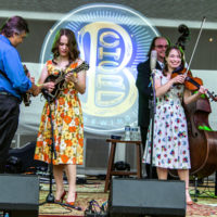 Price Sisters with Ronnie McCoury and Jason Carter at DelFest Lite (Memorial Day weekend 2021) - photo © Tara Linhardt
