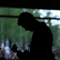 Nick Piccininni with Yonder Mountain String Band at Gerald R. Ford Amphitheater in Vail, Co (June 10, 2021) - photo © 529 Photography
