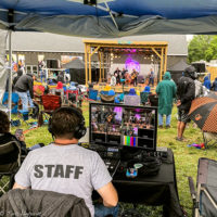 Video mixing at DelFest Lite (Memorial Day weekend 2021) - photo © Tara Linhardt