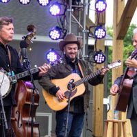 The Gibson Brothers with Del McCoury at DelFest Lite (Memorial Day weekend 2021) - photo © Tara Linhardt