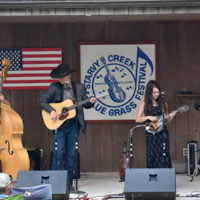 Baker Family at the 2021 Starvy Creek Summer Bluegrass Festival - photo by Charlie Herbst