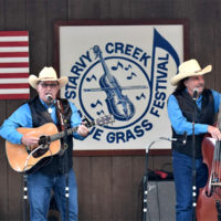 Finley River Boys at the 2021 Starvy Creek Summer Bluegrass Festival - photo by Charlie Herbst