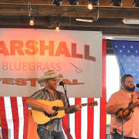 Caleb Daughtery Band at the 2021 Marshall Bluegrass Festival - photo by Chris Smith