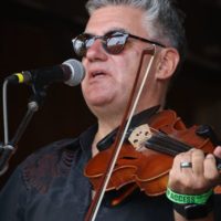 Jeff Westerinen with Blue Octane at the Summer 2021 Gettysburg Bluegrass Festival - photo by Frank Baker