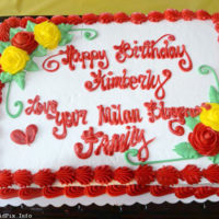 Kimberly Williams' birthday cake at the 2021 Milan Bluegrass Festival - photo © Bill Warren