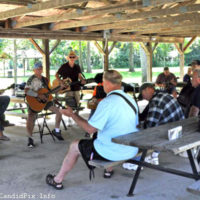 Plenty of jamming at the 2021 Blissfield Bluegrass on the River (8/14/21) - photo © Bill Warren