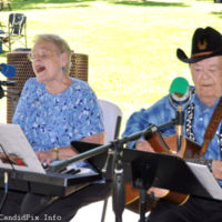 Bobby and Patsy Ann Hutch at the 2021 Blissfield Bluegrass on the River (8/14/21) - photo © Bill Warren