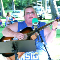 Kimberly Leach at the 2021 Blissfield Bluegrass on the River (8/14/21) - photo © Bill Warren