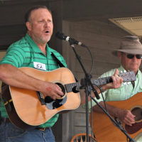 David Austin and Ted McAllister at the 2021 Old Fiddlers Convention - photo by Donald Trausneck