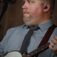 Keith McKinnon with IIIrd Tyme Out at the Summer 2021 Gettysburg Bluegrass Festival - photo by Frank Baker