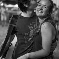 Liam Purcell and Mallory Blackwood enjoying a moment together, Galax, VA - photo by Jeromie Stephens