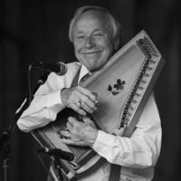 Little Roy Lewis and his autoharp at the 2021 Pickin' in Parsons festival - photo by Jeromie Stephens