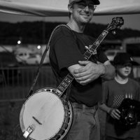 Robert Knight of Lawsonville, NC in line at the 85th Old Fiddlers Convention, Galax, VA - photo by Jeromie Stephens