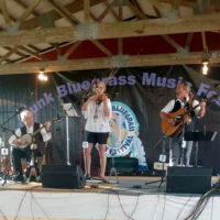 The Dale and Darcy Band perform on the Housatonic Stage at the 2021 Podunk Bluegrass Festival - photo by Dale Cahill