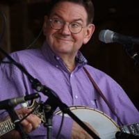 Joe Mullins with The Radio Ramblers at the Summer 2021 Gettysburg Bluegrass Festival - photo by Frank Baker