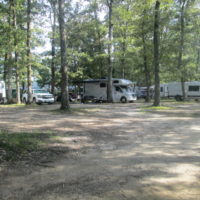 RV campsites at the Labor Day 2021 Armuchee Bluegrass Festival