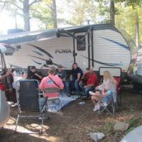 Campsite jamming at the Labor Day 2021 Armuchee Bluegrass Festival