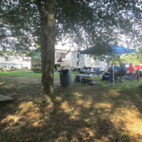 Campsite jamming at the Labor Day 2021 Armuchee Bluegrass Festival