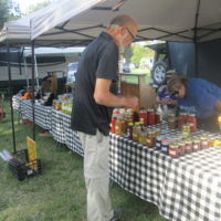 Once again, canned goods fresh from the garden were available, as were souvenirs, caps, T-shirts and other concessions at the Labor Day 2021 Armuchee Bluegrass Festival