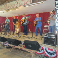 River's Edge band performing at the Labor Day 2021 Armuchee Bluegrass Festival