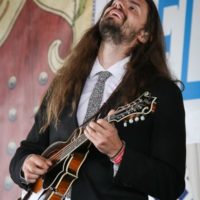 Jake Howard with Henhouse Prowlers at the 2021 Delaware Valley Bluegrass Festival - photo by Frank Baker