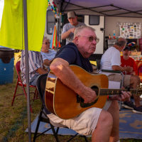 Campsite jaming, Saturday September 4th, 2021. Camp Springs, North Carolina - photo by Jeromie Stephens