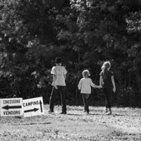 Children heading to the pond, Saturday September 4th, 2021. Camp Springs, North Carolina - photo by Jeromie Stephens
