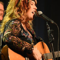 Kathie Greer with Lindley Creek performing at the 2021 IBMA Momentum Awards - photo © Bill Reaves