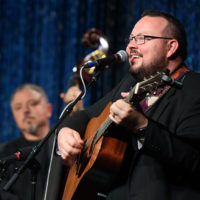 Adam McIntosh with Joe Mullins & The Radio Ramblers at the IBMA Industry Awards - photo © Bill Reaves