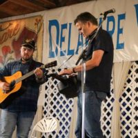 Trey Hensley and Rob Ickes at the 2021 Delaware Valley Bluegrass Festival - photo by Frank Baker