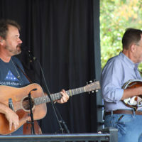 Dan Tyminski and Adam Steffey at the 2021 Cherokee Music Fest - photo by Laura Tate Photography