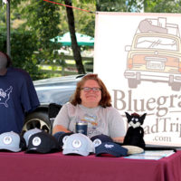 Bluegrass Road Trip on vendors row at the 2021 Cherokee Music Fest - photo by Laura Tate Photography