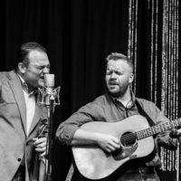 Mike Mitchell and Jesse Smathers at World of Bluegrass 2021 - photo © Tara Lindhardt